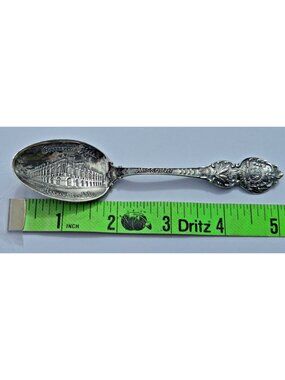 Vintage Sterling Silver Kansas City MO Convention Hall Souvenir Spoon